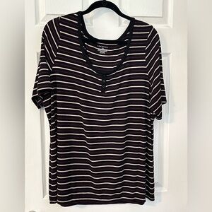 Lane Bryant Striped T-shirt Size 18/20